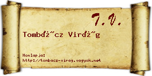 Tombácz Virág névjegykártya